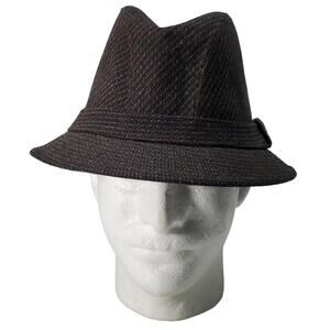Vintage Totes Fedora Hat Cap Size Medium Tweed Wool Blend Men's